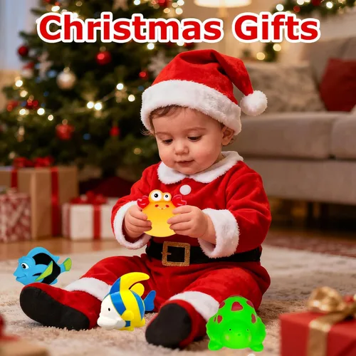 Miniatura 2 de Juguetes de baño para niños de 1 a 3 años, rellenos de calcetines de Navidad, regalos de cumpleaños para niños de 1, 2 y 3 años, juguete de baño sin