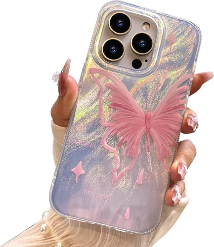 Miniatura 17 de I-MGAE-IN-AR Funda compacta para iPhone 11, diseño de mariposa, marco de protección de lente de cámara con diamante 3D, bonitas fundas protectoras