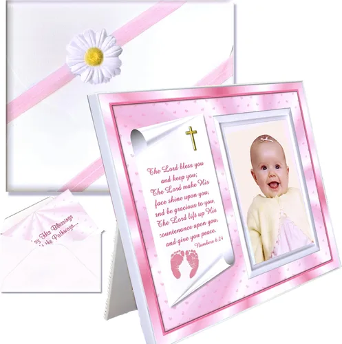 Miniatura 9 de Marco de fotos Irish Baby Blessing – Regalo tradicional de bendición cristiana de abuelos – con capacidad para fotos de 3.5 x 5 pulgadas Bendición