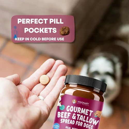 Miniatura 7 de Visionary Pet Foods Carne de res para untar – Premio saludable para perros – Alternativa a la mantequilla de maní para perros, sin xilitol, sin