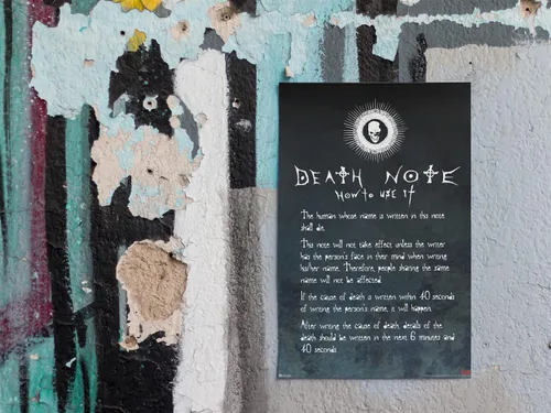 Miniatura 3 de Póster de Death Note de anime, pósteres de Deathnote de la serie Manga, póster genial para pared, 12 x 18 pulgadas