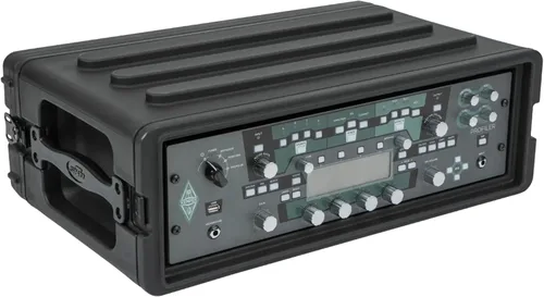 Miniatura 7 de SKB Estuche Roto Rack 4U Poco Profundo – Protector de equipo de polietileno duradero, apilable, impermeable con pestillos giratorios y patas de goma