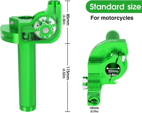 Miniatura 3 de Throttle Grip Throttle Cable Motorcycle 22mm Universal CNC Aluminum Accelerator Throttle Twist Grips Handlebars for KLX CR CRF EXC XR TTR CB SSR ATV