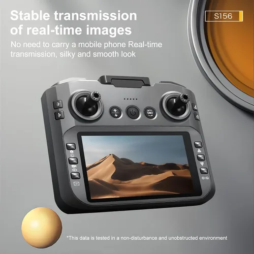 Miniatura 5 de Drone RC con cámara dual HD para adultos, drones FPV con pantalla HD en el controlador, motor sin escobillas, posicionamiento de flujo óptico, modo