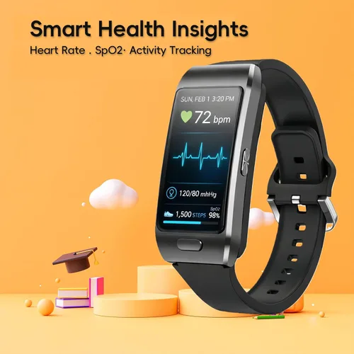 Miniatura 3 de Slim Fitness Tracker para hombres y mujeres, banda inteligente con pantalla táctil HD de 1.57 pulgadas, seguimiento de frecuencia cardíaca y SPO₂