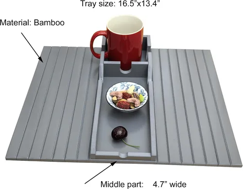 Miniatura 4 de Soporte para tazas de sofá, mesa de sofá para sofá, mesa de reposabrazos, mesa portátil, mesas de bandeja y mesas auxiliares para espacios pequeños.