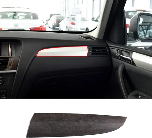 Miniatura 7 de Cubierta de decoración de tablero de consola central de automóvil ABS para BMW X3 F25 2011-2017 Accesorios de automóvil (estilo de fibra de carbono)