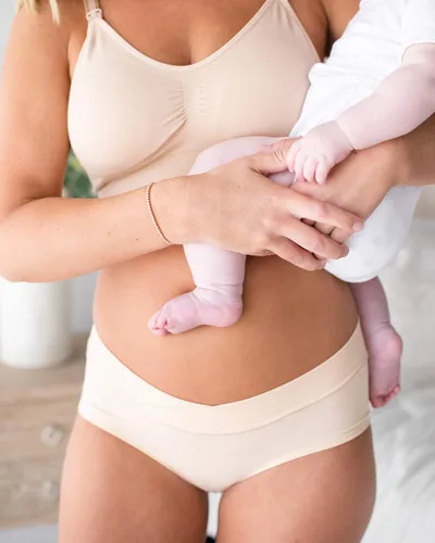 Miniatura 3 de Kindred Bravely Ropa interior de maternidad hipster para mujer y ropa interior posparto, paquete de 2
