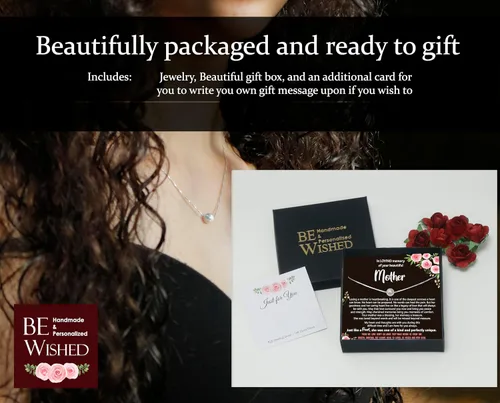 Miniatura 20 de Be Wished Regalos de condolencias por la pérdida de la madre, regalos conmemorativos llenos de oro para la pérdida de mamá, regalos de duelo, collar