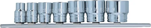 Miniatura 4 de Whitworth/BSF/BSW 3/8" zócalos poco profundos 7pc set 1/8"-1/2" bi hexagonal LSR29