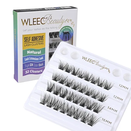 Miniatura 10 de Extensiones de pestañas de ojo ancho, 96 unidades, extensiones de pestañas individuales, rizo D, banda ancha (LC08, mezcla de 0.315 a 0.630 pulgadas)