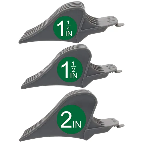 Miniatura 15 de Guías profesionales para cortapelos: peines de 1 y 1/4", 1 y 1/2", 2", compatibles con cortapelos Wahl (blanco)