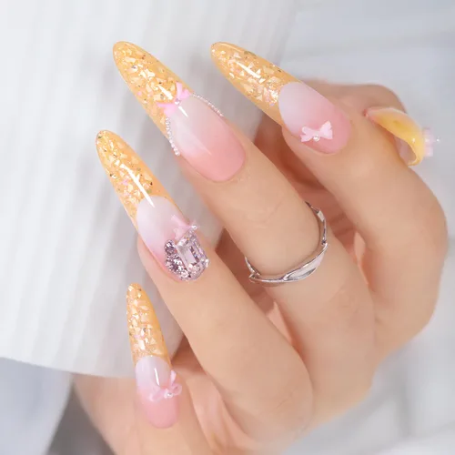 Miniatura 55 de Double Rhythm Esmalte de gel con purpurina de nieve de 0.5 fl oz, color holográfico reflectante para arte de uñas, salón de manicura y bricolaje