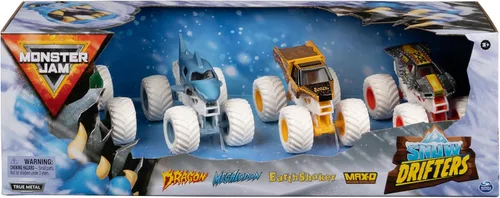 Miniatura 5 de Monster JAM - Paquete de 4 vehículos fundidos a presión 1:64 - 4 auténticos Monster Trucks Official Show Monster Jam Vehículos para coleccionar