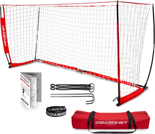 Miniatura 10 de PowerNet Soccer Goal for Backyard, 3Mx2M / 6x4 / 8x4 / 12x6 / 14x7 /18.5x6.5 / 21x7 / 24 x 8 Portable Soccer Net, Sports & Outdoors Training