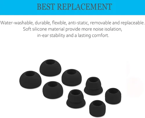 Miniatura 6 de Auriculares de silicona de repuesto para Beats por Dr. Dre Powerbeats 3 PB2 Powerbeats1.0 Auriculares estéreo inalámbricos (negro)