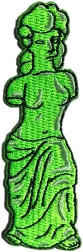 Parche Gummy Venus Milo de 3 pulgadas – Sweet Can Candy - Parche de jeans divertido de los años 90, parche totalmente bordado para planchar/coser