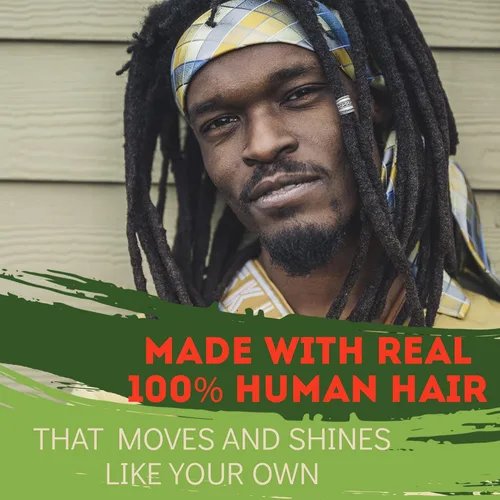 Miniatura 4 de Locsanity Afro Kinky 100% cabello humano natural a granel, cabello trenzado para rastas, reparación de rastas, extensiones de rastas, giros