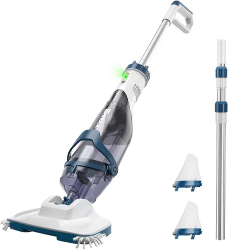 Miniatura 8 de ENHULK Aspiradora de piscina para piscina sobre el suelo, cabezal mejorado de 13.4 pulgadas de ancho y poste telescópico, potente succión de 18.5
