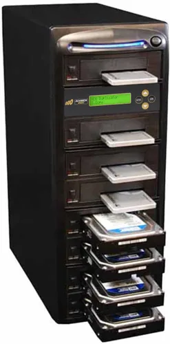 Acumen Disc Duplicadora de discos duros de 1 a 7 GB/min, copiadora independiente y desinfectante/borrador compatible con DOD para múltiples discos
