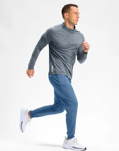 Miniatura 7 de G Gradual Pantalones deportivos de golf para hombre con bolsillos con cremallera, pantalones elásticos ajustados para correr, trabajo y correr