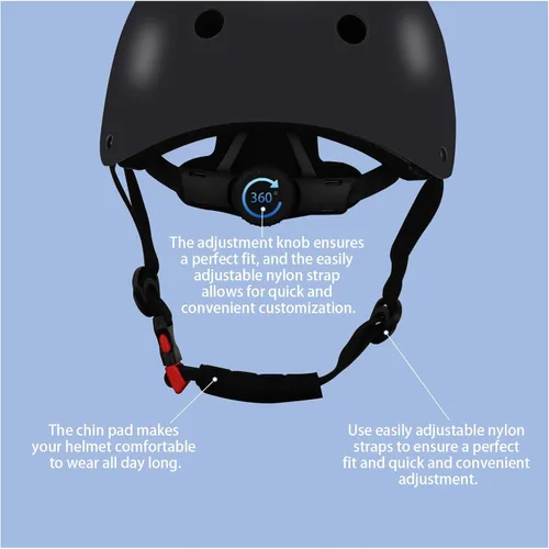 Miniatura 3 de Casco de bicicleta ajustable con gradiente de color para niños con set de rodilleras y coderas Equipo de seguridad multideporte para niños y niñas