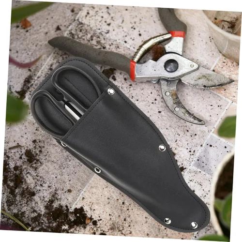 Miniatura 6 de Happyyami Pinza de podadora de cuero para tijera, abrazaderas de inglete para recortar alicates, soporte para herramientas de caza, protector