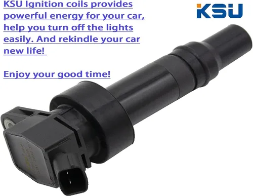 Miniatura 3 de Paquete de bobina KSU compatible con Hyundai Kia Rio Soul Accent Veloster Attitude 1.6L l4 solamente (no es compatible con turbo) 273012B100 UF652