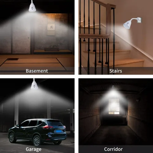 Miniatura 2 de Luz nocturna enchufable con sensor de movimiento, luz LED con sensor infrarrojo de 6W, luz AC 85-265V PIR sensor infrarrojo detector de movimiento