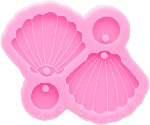 Miniatura 5 de Angel Wings Moldes de resina superbrillantes, moldes de silicona para aretes de bricolaje, llaveros, fabricación de joyas, color rosa