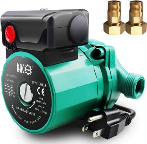 Miniatura 10 de Bacoeng Bomba de recirculación de agua caliente, 110 V NPT de 3/4 pulg., bomba de circulación con enchufe de EE. UU