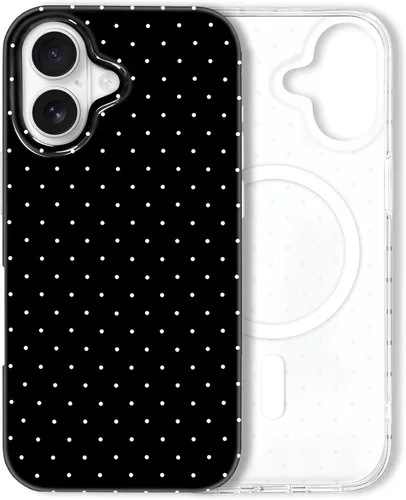 Miniatura 115 de Hython Funda para iPhone Air, diseño estético de lunares lindos, funda simple de 6.5 pulgadas, delgada, antiarañazos, parachoques de TPU suave, a