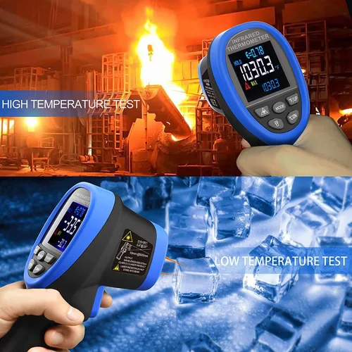 Miniatura 4 de BTMETER Pirómetro BT-1800C -58°F ~3272°F (-50~3,272.0 °F) Pistola de temperatura IR, D:S 50:1 Termómetro infrarrojo de alta temperatura para horno