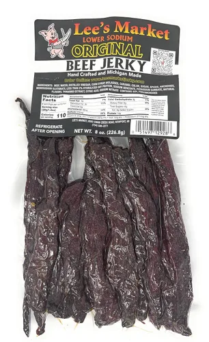 Miniatura 4 de Lee's Market Carne seca de rábano picante - Suave y tierna - Bocadillo saludable bajo en carbohidratos y sin gluten - Apto para paleo y keto