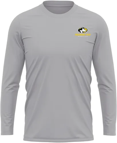 Miniatura 116 de Camisa deportiva de manga larga oficial de la NCAA Collegiate para hombre, con logotipo en el pecho izquierdo, colección Athletic Heather