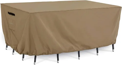 Miniatura 10 de Tempera Fundas para muebles de patio, fundas impermeables para mesas y sillas de exterior, fundas de comedor al aire libre, funda rectangular