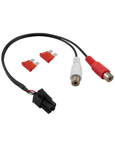 Arnés de entrada de señal para Punch P300-10 y Punch P300-12 recintos amplificados de subwoofer para cualquier interior de automóvil, reemplaza