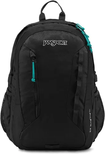 JanSport Mochila Agave para mujer - Bolsa para portátil de 15 pulgadas, color negro