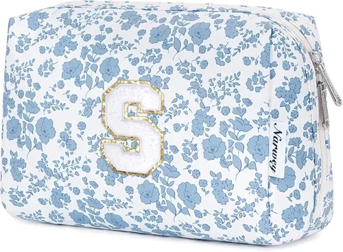 Miniatura 83 de Narwey Bolsa de maquillaje con inicial, regalos de graduación para adolescentes, niñas, niños y adolescentes, cosas de moda de 6 a 18 años, bolsa