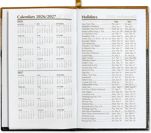 Miniatura 4 de BookFactory Calendario Semanal de Bolsillo 2026 Calendario Semanal 2026 Planificador Agenda Organizador con Bloc de Notas