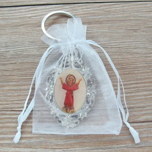 Miniatura 4 de 12 llaveros de metal personalizados para niño divino Jesús – Grabado Metal Bautismo Favor/Presentación de 3 años/Recuerdos de Bautizo/Divino Nino