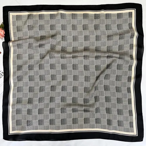 Miniatura 97 de FONYVE - Pañuelo de satén sedoso de tamaño mediano para mujer, cuadrado, 27.5 x 27.5 pulgadas