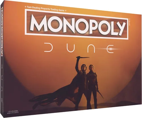 Monopoly: Dune | Juega como The Ducal Ring, Crysknife, Gom Jabbar y más | Juego coleccionable con licencia oficial basado en The Movie Dune