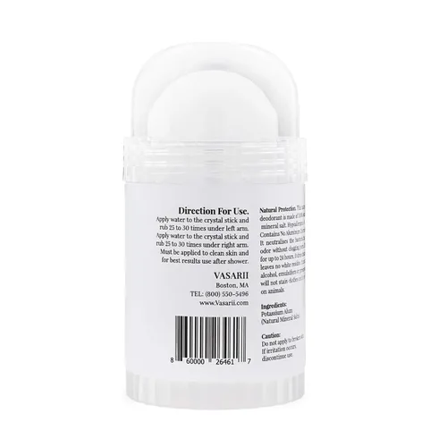 Miniatura 7 de nakd. Thai Crystal Deodorant Stone – 2 barras desodorantes de cristal de sal, 4.25 oz. Regular + 2.5 oz. Tamaño de viaje, totalmente natural, sin