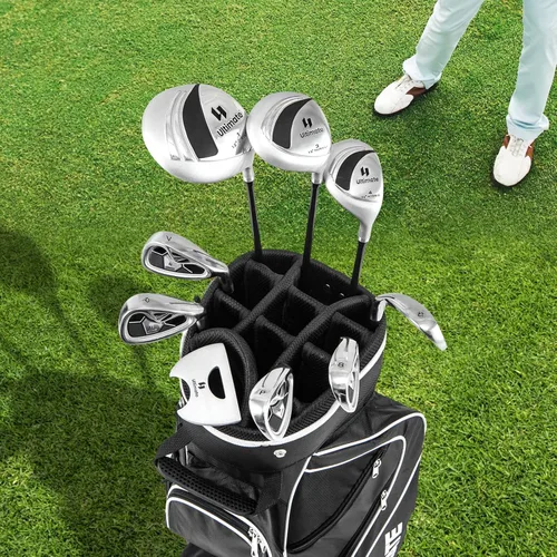 Miniatura 2 de Goplus Juego completo de palos de golf para mujer, 9 piezas de palos de golf con conductor #1, calle #3, híbrido #4, #6, #7, #8 y #9 y #P, putter