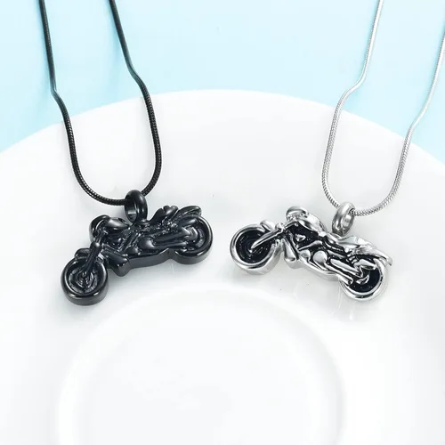 Miniatura 18 de Imrsanl Joyería de cremación para cenizas, motocicleta, automóvil pequeño, collar de urna de tractor para cenizas para hombres, recuerdo