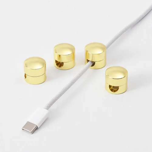 Miniatura 18 de BRIGHTTIA Clips para cables, gestión de cables de latón de alta calidad para el hogar, la oficina y el automóvil, organizador multiusos para cables