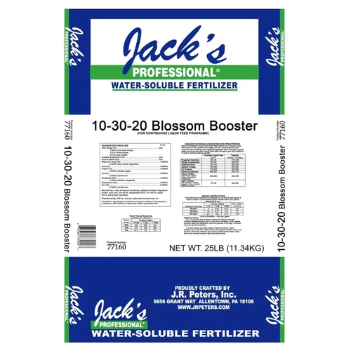 Miniatura 2 de Jack's Professional 10-30-20 Blossom Booster Fertilizante soluble en agua con micronutrientes para aumentar las flores en plantas cultivadas