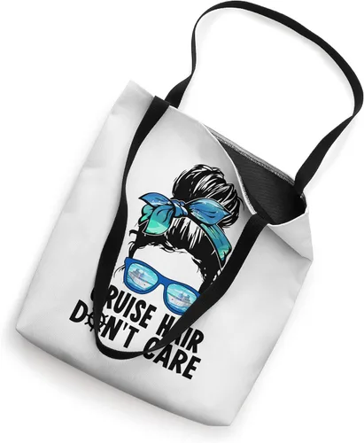 Miniatura 2 de Cruise Hair Don't Care Messy Bun Ship Cruising Trip Tote Bag