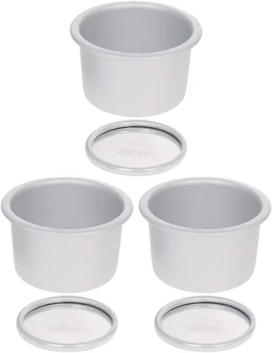 Miniatura 20 de Othmro Recipientes de alimentos de papel de aluminio de 3.2 x 1.5 pulgadas (DiaxH), bandejas desechables para llevar, 100 sartenes redondas de papel